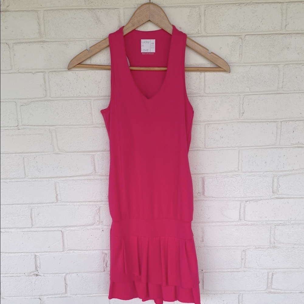 Lucky in Love In It To Win It Tennis Dress in Shocking  XS - Picture 2 of 11